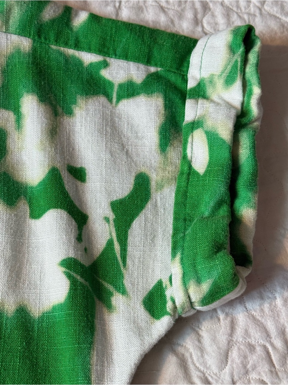 Simply Vera Vera Wang White and Green Floral Dress - Picture 4 of 8